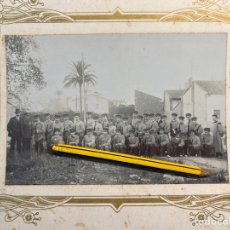 Fotografía antigua: ALCIRA VALENCIA. FOTOGRAFÍA MILITAR CUARTEL ENTRENAMIENTO REGIMIENTO NO.20 (H.1870?) SAÚL PASCUAL