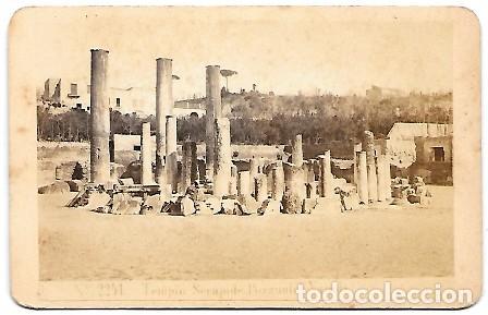 Antique Photography: FOTO TEMPLO DE SERAPIS POZZUOLI NAPOLES FOTO G. SOMMER - ALBUMINA-3308