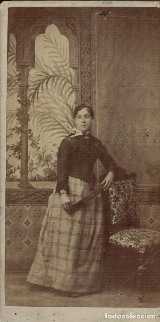 Antique Photography: Alb&uacute;mina. Retrato Se&ntilde;ora Dama Mujer junto a la ventana