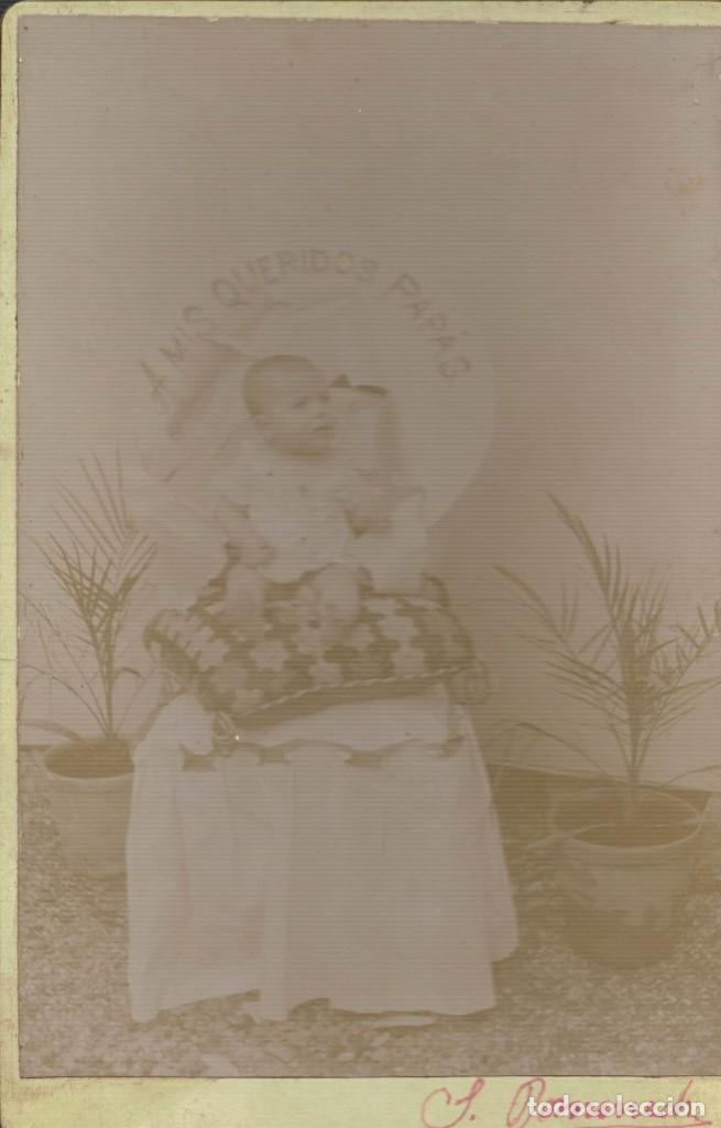 Antique Photography: Alb&uacute;mina. Retrato Domenech 1900. Retrato beb&eacute;