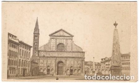 Fotografia antiga: FOTO CATEDRAL S. M. NOVELLA, FLORENCIA - ALBUMINA-3365