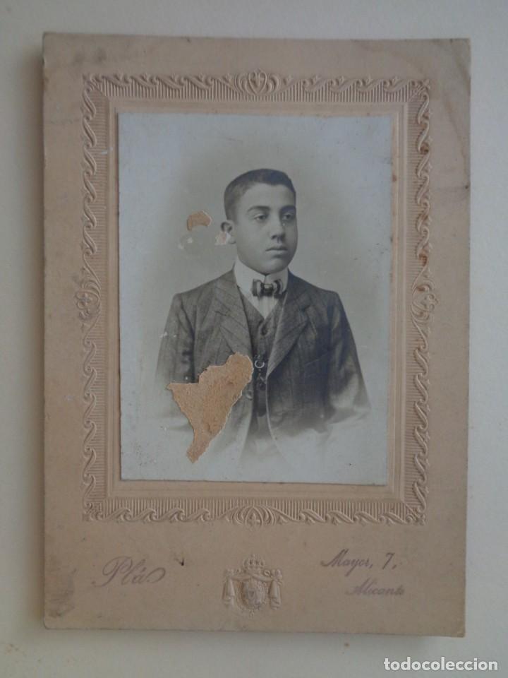 Antique Photography: PRECIOSA FOTO DE ESTUDIO DE JOVEN ELEGANTE DE FIN DEL XIX O PP. DEL XX . DE PLAS, ALICANTE