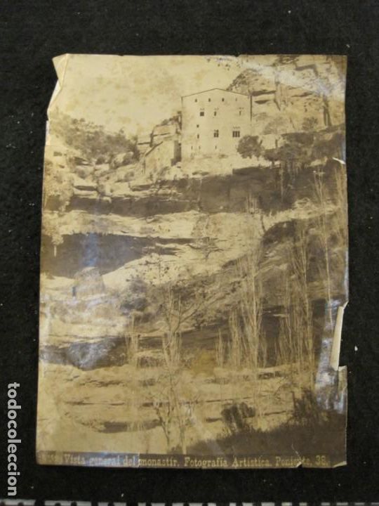 Antique Photography: MONTSERRAT-VISTA GENERAL DEL MONASTIR-FOTOGRAFIA ALBUMINA ANTIGUA-VER FOTOS-(K-7211)