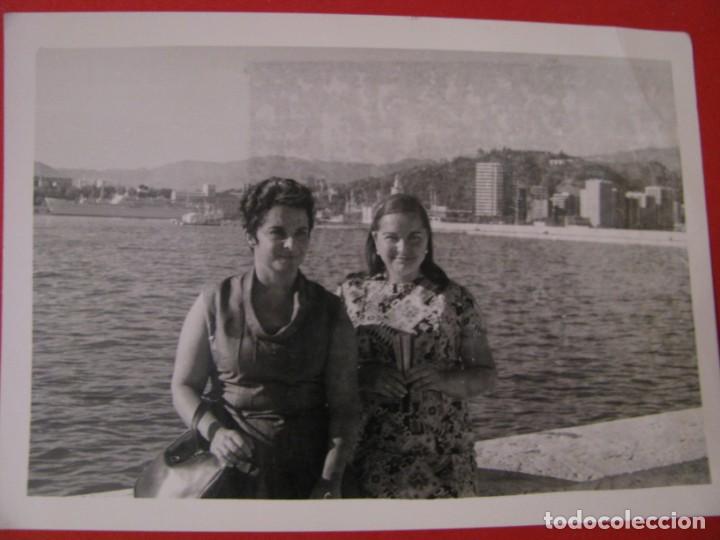 Fotografia antica: FOTO DE MALAGA. MALAGUETA. PASEO DE LEVANTE. 10,5X7,5 CM.