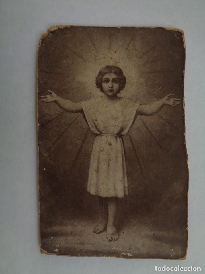 Fotograf&iacute;a antigua: FOTO DE UN GRABADO DEL NI&Ntilde;O JESUS , SIGLO XIX POSIBLEMENTE