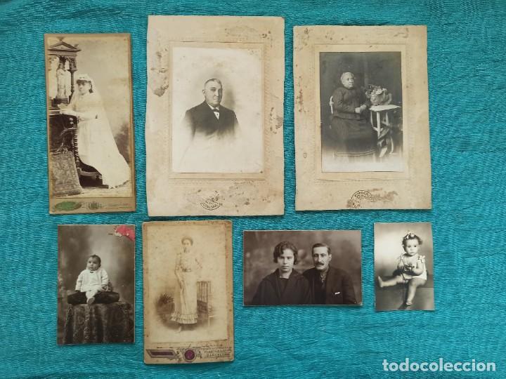 Antique Photography: Lote 7 fotografias variadas siglo XIX o principio S. XX