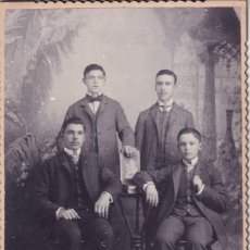 Fotografía antigua: RETRATO GRUPO CABALLEROS. DURAZNO 1906 URUGUAY FOTOGRAFÍA ORIENTAL DE JOSÉ MONTERO.. Lote 362328475