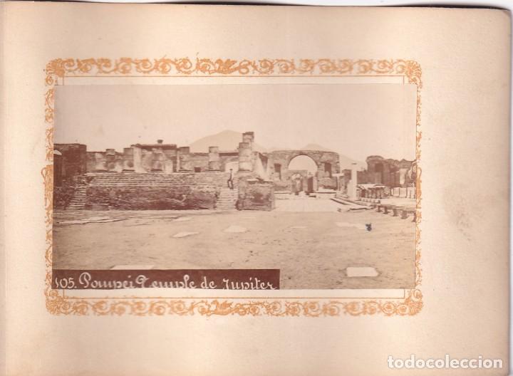 Fotograf&iacute;a antigua: Alb&uacute;mina Pompeya Pompei. Templo de J&uacute;piter No figura fot&oacute;grafo.