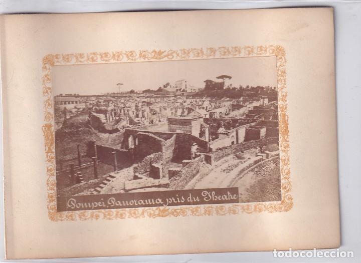Fotograf&iacute;a antigua: Alb&uacute;mina Pompeya Pompei. Panorama del Teatro. No figura fot&oacute;grafo.
