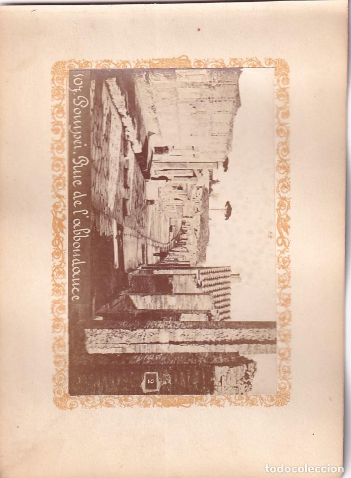 Fotograf&iacute;a antigua: Alb&uacute;mina Pompeya Pompei. Calle de la Abundancia. No figura fot&oacute;grafo.