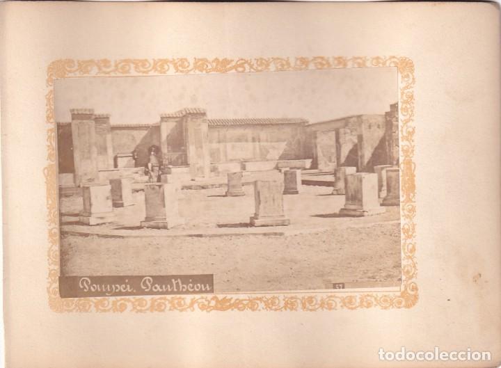 Fotograf&iacute;a antigua: Alb&uacute;mina Pompeya Pompei. Pante&oacute;n. No figura fot&oacute;grafo.