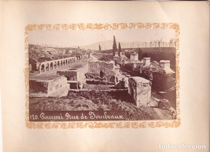 Fotograf&iacute;a antigua: Alb&uacute;mina Pompeya Pompei. Calle . No figura fot&oacute;grafo. Italia