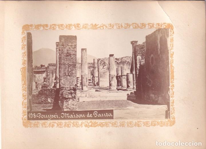Fotograf&iacute;a antigua: Alb&uacute;mina Pompeya Pompei. Casa . No figura fot&oacute;grafo. Italia