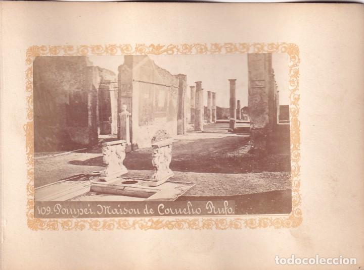 Fotograf&iacute;a antigua: Alb&uacute;mina Pompeya Pompei. Casa o Villa de Cornelio Rufo . No figura fot&oacute;grafo. Italia