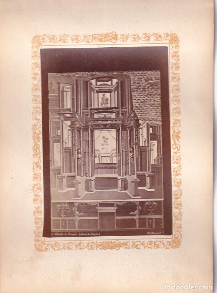 Fotograf&iacute;a antigua: Alb&uacute;mina Pompeya Pompei. Detalle pinturas. No figura fot&oacute;grafo. Italia