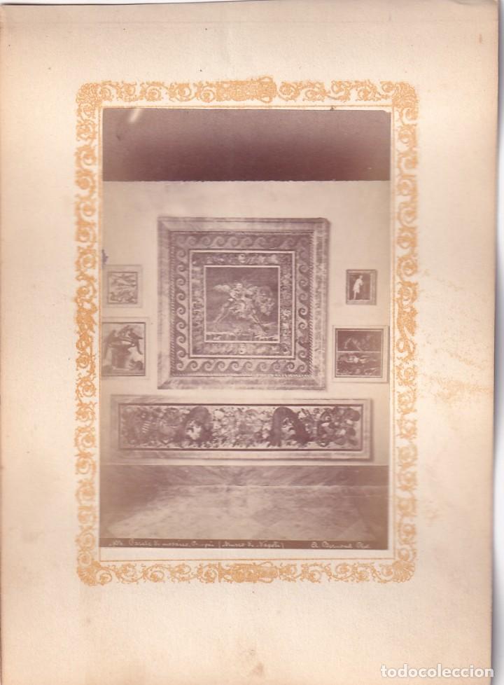 Fotograf&iacute;a antigua: Alb&uacute;mina Pompeya Pompei. Detalle pinturas. No figura fot&oacute;grafo. Italia