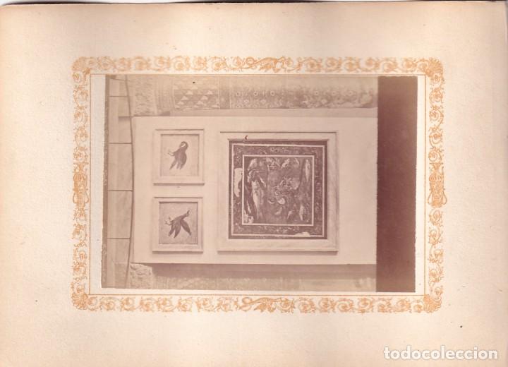 Fotograf&iacute;a antigua: Alb&uacute;mina Pompeya Pompei. Detalle pinturas. No figura fot&oacute;grafo. Italia