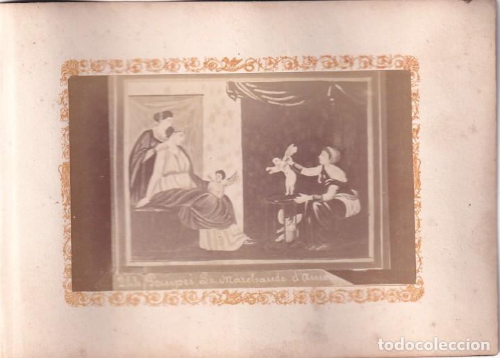 Fotograf&iacute;a antigua: Alb&uacute;mina Pompeya Pompei. Detalle pinturas. No figura fot&oacute;grafo. Italia