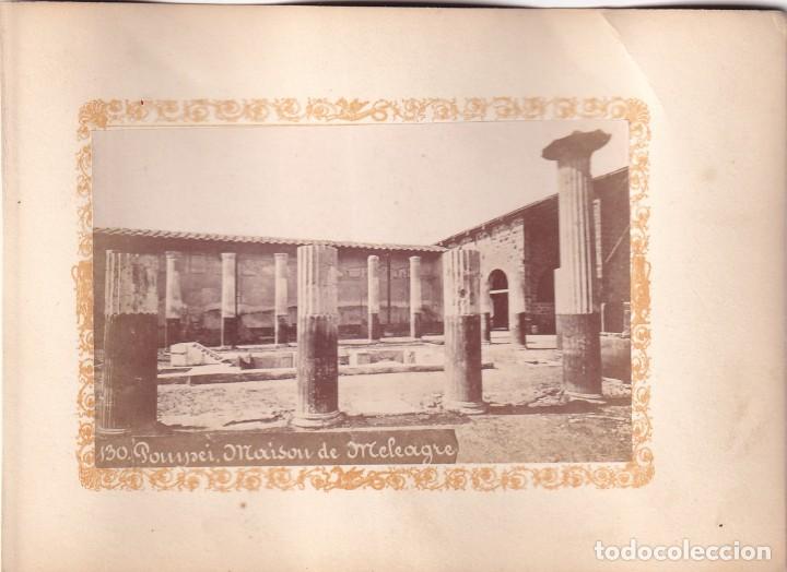 Fotograf&iacute;a antigua: Alb&uacute;mina Pompeya Pompei. Villa o casa de Meleagre . No figura fot&oacute;grafo. Italia