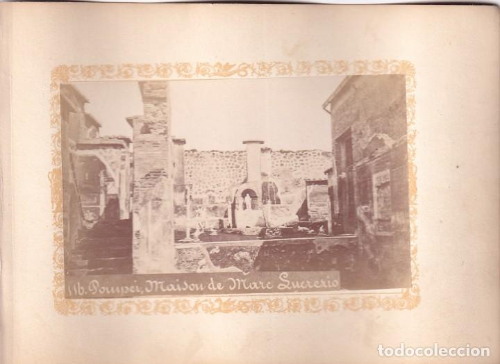 Fotograf&iacute;a antigua: Alb&uacute;mina Pompeya Pompei. Casa de Sucrerio . No figura fot&oacute;grafo. Italia