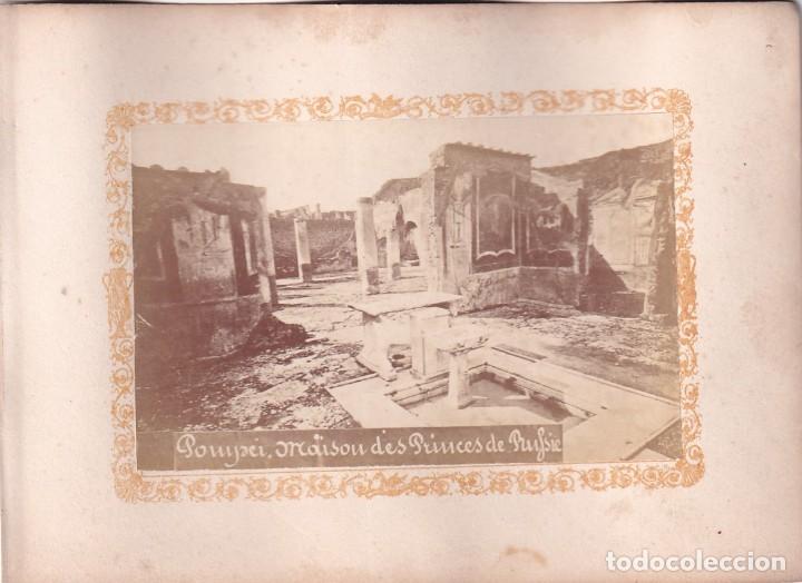 Fotograf&iacute;a antigua: Alb&uacute;mina Pompeya Pompei. Casa de la Princesa de Bufisie. No figura fot&oacute;grafo. Italia