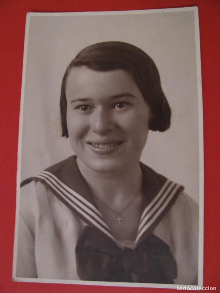 Antique Photography: ANTIGUA FOTOGRAF&Iacute;A DE UNA MUJER. FOTO SALON RAAB, ODZACI. YUGOSLAVIA.