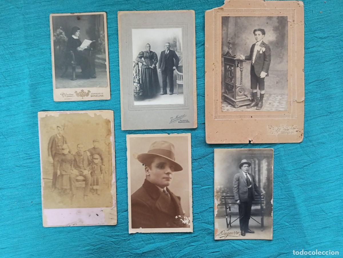Antique Photography: Lote 6 antiguas fotografias final S. XIX principio S. XX.