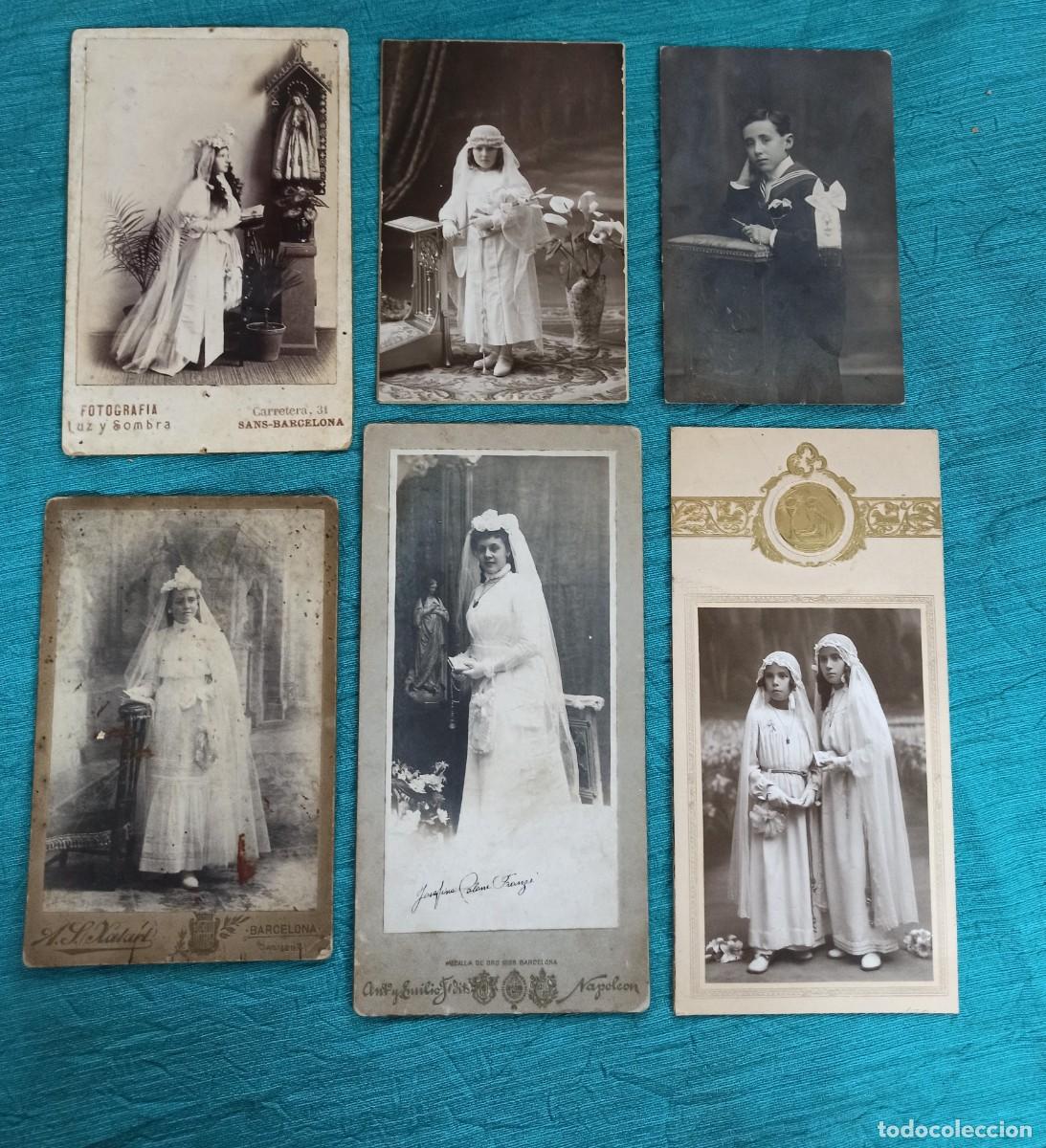 Antique Photography: 6 Antiguas fotografias de Primera Comunion. Principio de S. XX.
