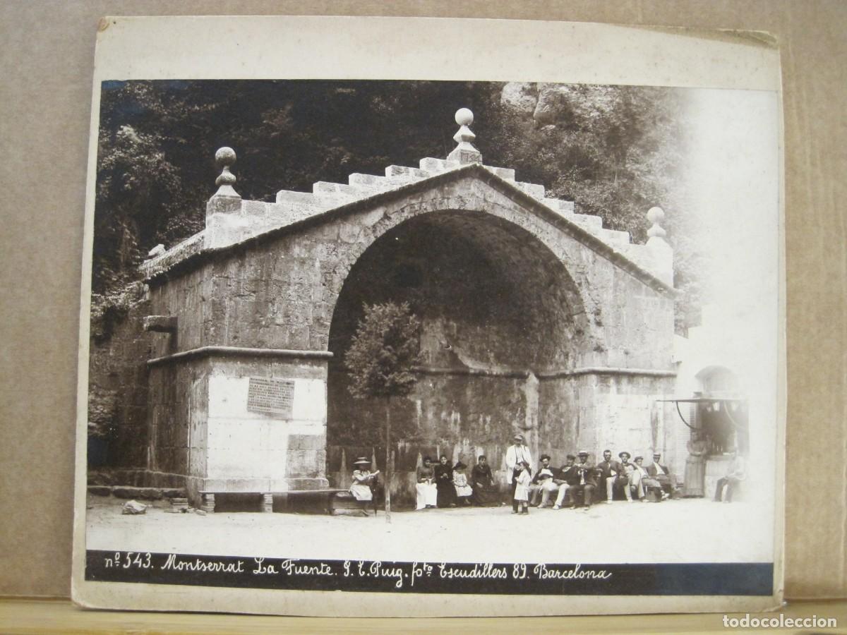 Antique Photography: MONTSERRAT-LA FUENTE-FOTOGRAFIA ALBUMINA ANTIGUA-VER FOTOS-(K-7568)