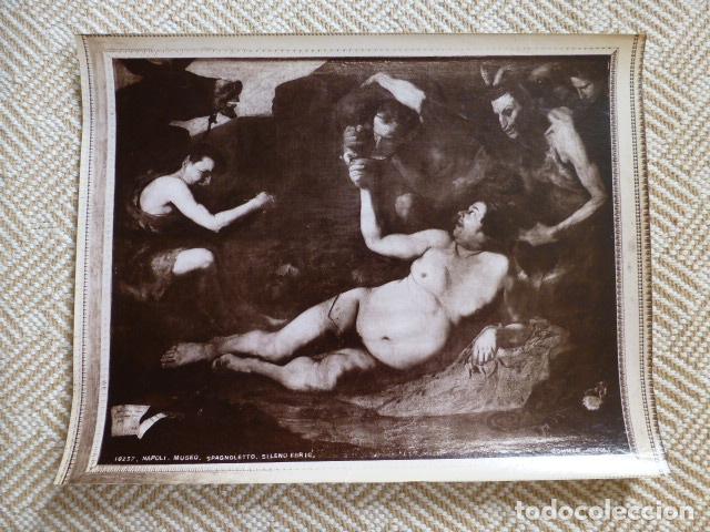 Fotografia antica: SILENO EBRIO POR RIBERA ALBUMINA SIGLO XIX ALBUMINA 20 X 25 CMTS