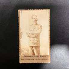 Fotografía antigua: FOTOGRAFÍA MILITAR CUBANO. GONZALEZ DEL VALLE. AÑO 1906. MEDIDAS APROX.: 10.5 X 6 CM