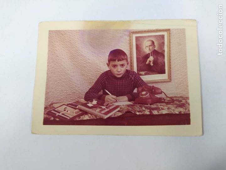 Fotografia antica: ANTIGUA FOTOGRAF&Iacute;A NI&Ntilde;O ESCRIBIENDO. TDKP20T