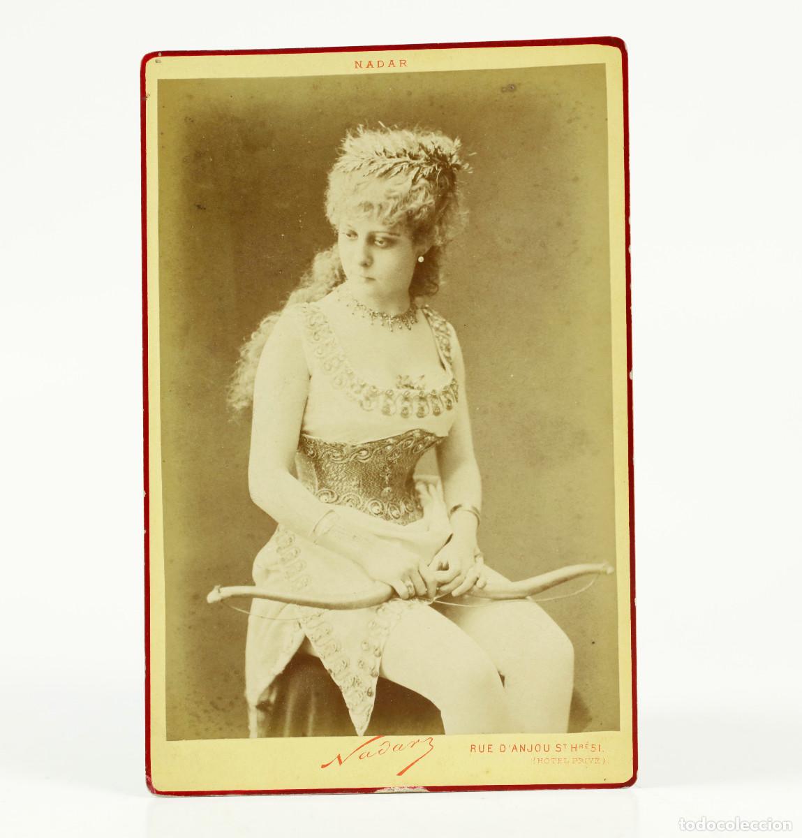 Fotograf&iacute;a antigua: MORAL&Eacute;S - &Oacute;PERA - FOTO NADAR. CABINET CARD 10,5X16,5 CM.