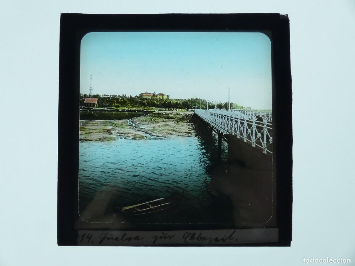 Antique Photography: DESCONOCIDA, ANTIGUO CRISTAL POSITIVO COLOR PARA LINTERNA MAGICA - PRINCIPIO DEL SIGLO XX