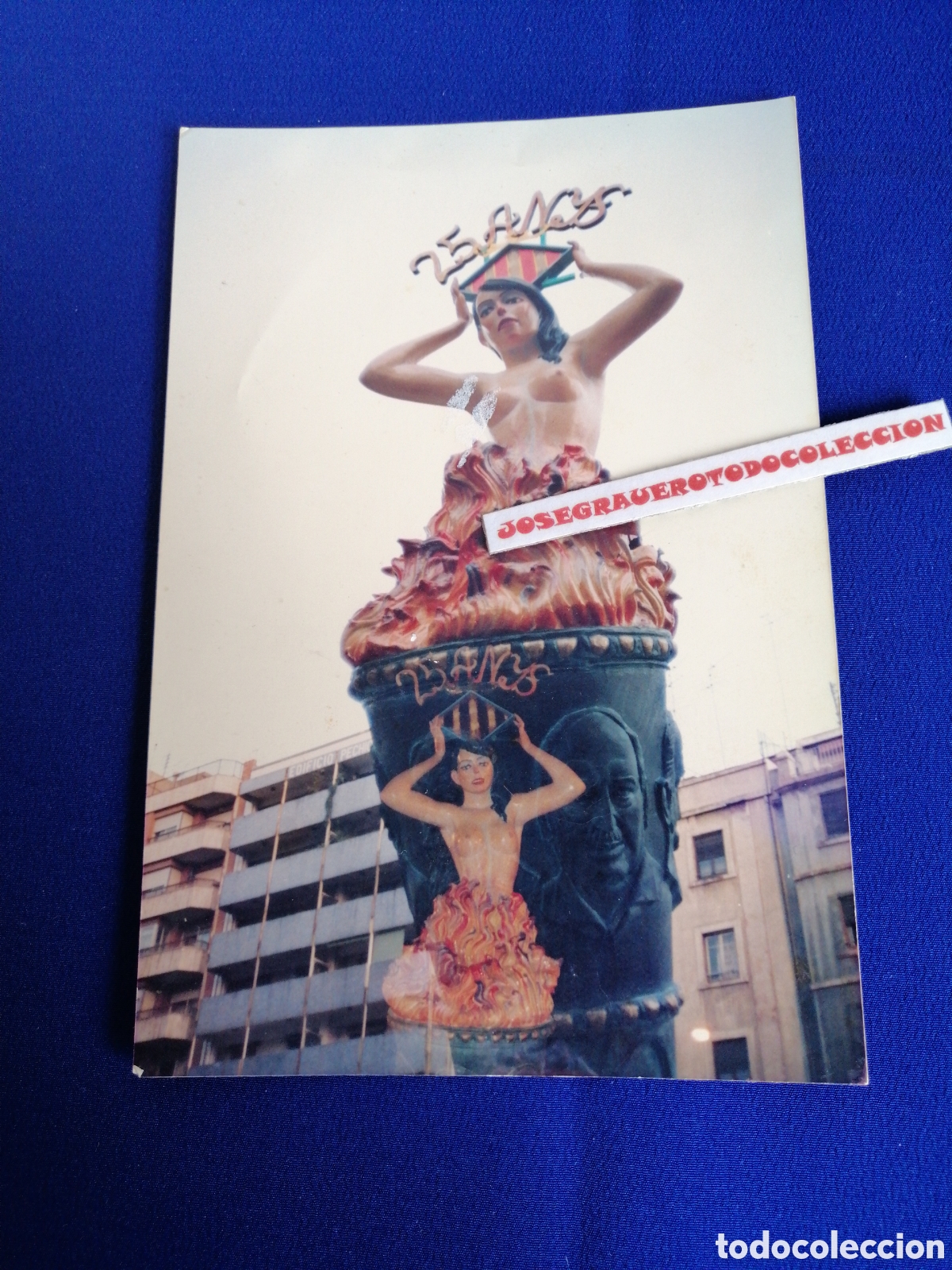 Fotograf&iacute;a antigua: FALLA PINTOR SALVADOR ABRIL-PERIS Y VALERO A&Ntilde;O 1984 FOTOGRAF&Iacute;A