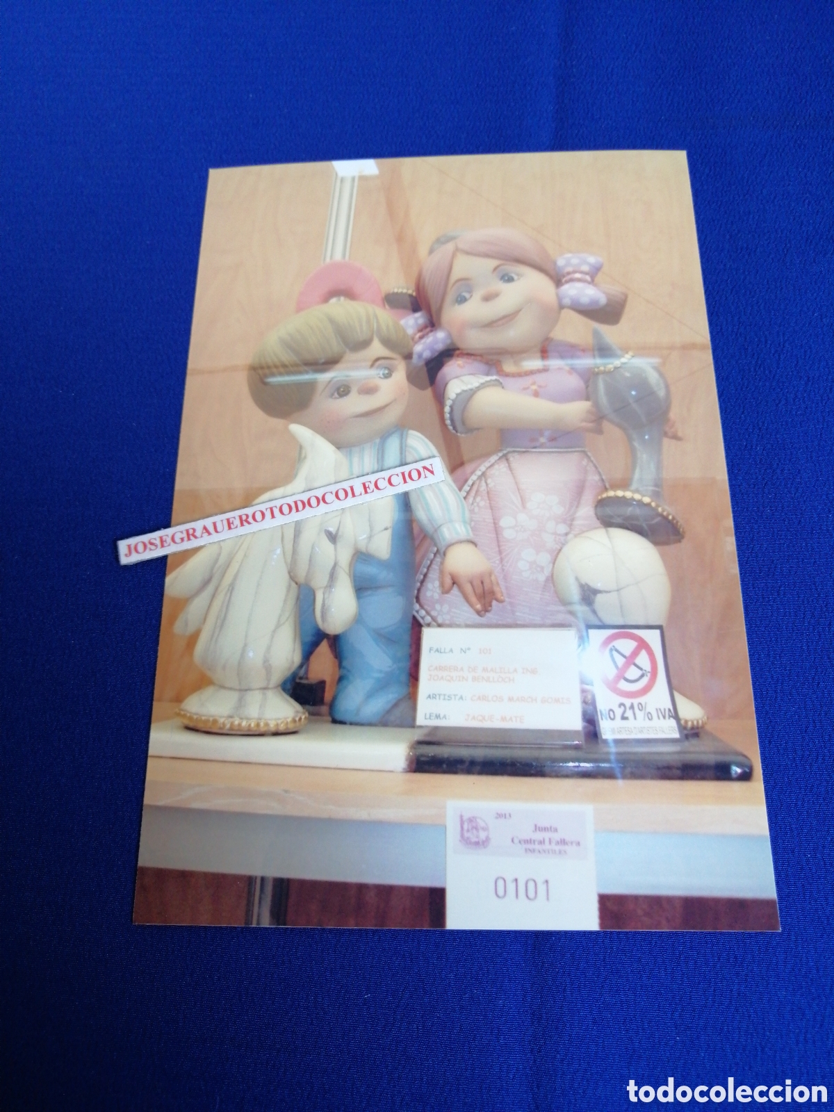 Photographie ancienne: FALLA CARRETERA DE MELILLA - INGENIERO BELLOCH N&Uacute;MERO 101 EXPOSICI&Oacute;N DEL NINOT FOTOGRAF&Iacute;A