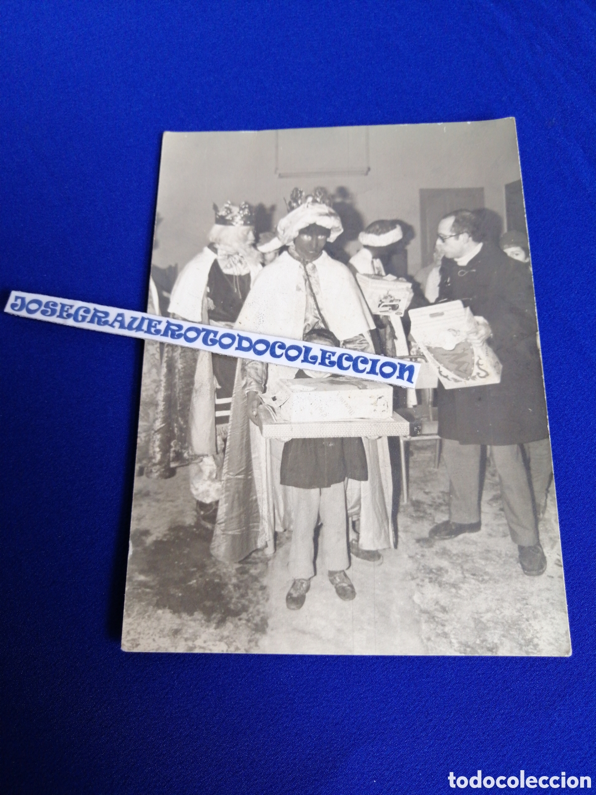 Fotograf&iacute;a antigua: REYES MAGOS CON NI&Ntilde;O MODELO REGALOS FOTOGRAF&Iacute;A