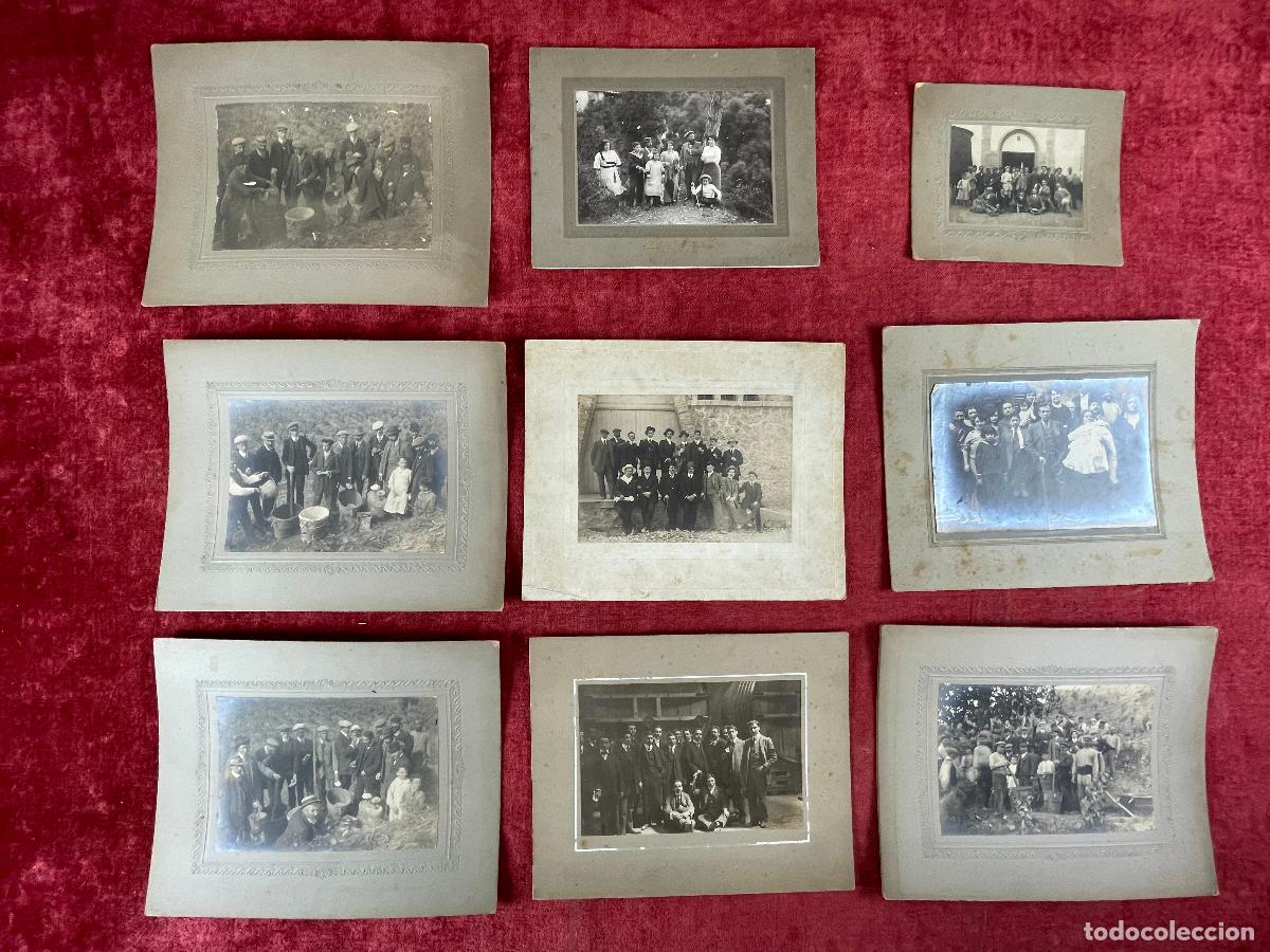 Fotograf&iacute;a antigua: COLECCI&Oacute;N DE 9 FOTOGRAFIAS FAMILIA VINICOLA. ESPA&Ntilde;A. SIGLO XIX-XX