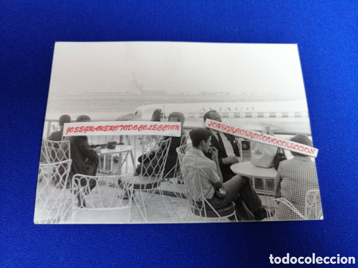 Fotografia antica: AEROPUERTO DE VALENCIA A&Ntilde;O 1966 AVIACO AVION FOTOGRAF&Iacute;A