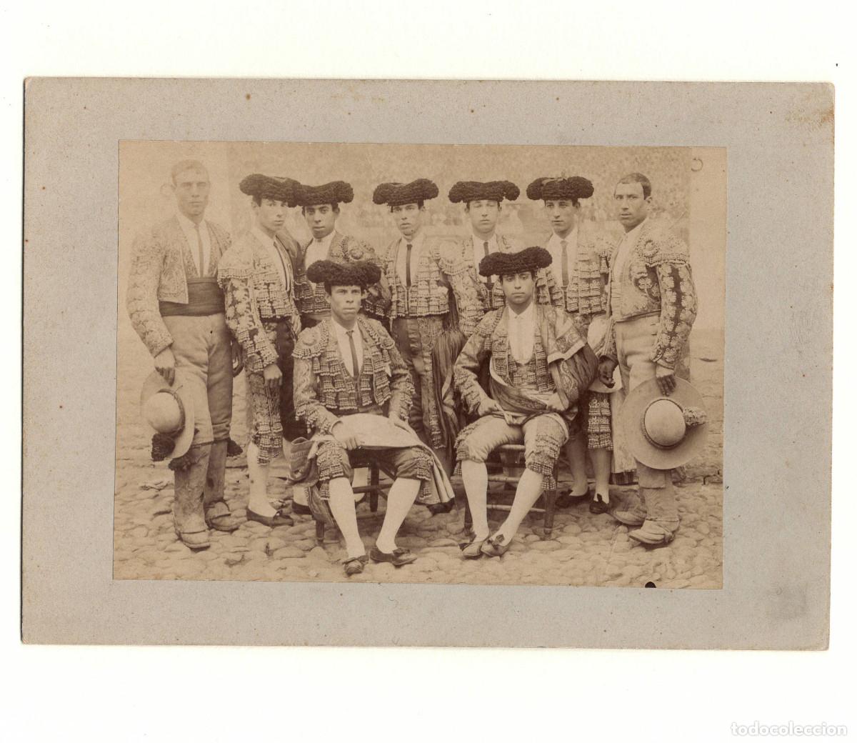 Fotografia antica: TORERO ESPA&Ntilde;OLES - SIGLO XIX. 9,2X13,2CM. SOPORTE: 13X18,5CM.