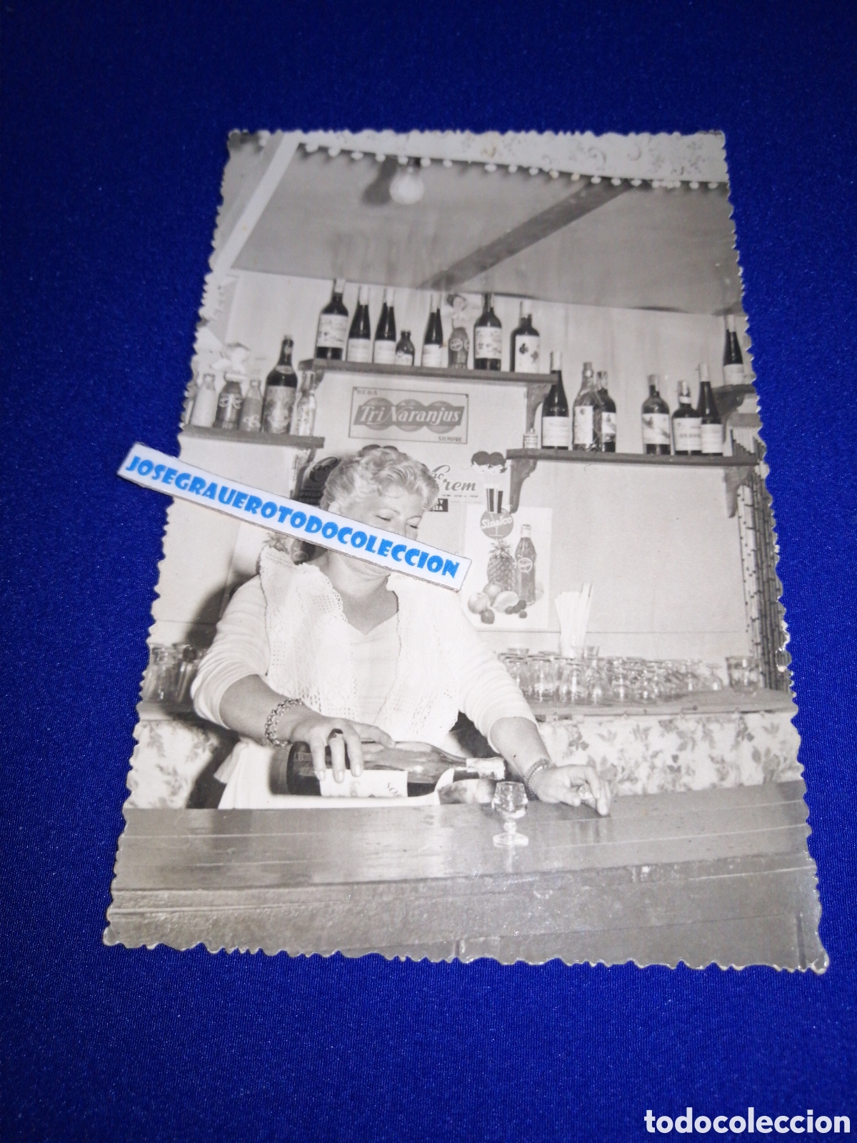 Fotografia antica: CAMARERA CARTEL TRINARANJUS FOTOGRAF&Iacute;A ANTIGUA