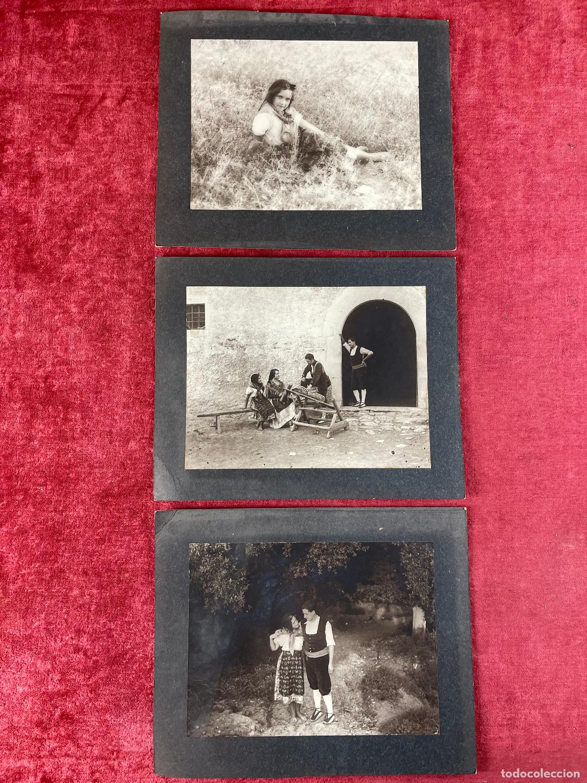 Fotograf&iacute;a antigua: TRES FOTOGRAFIAS ARTISTICA DE LA VIDA RURAL CATALANA. ALBUMIA. ESPA&Ntilde;A. SIGLO XIX