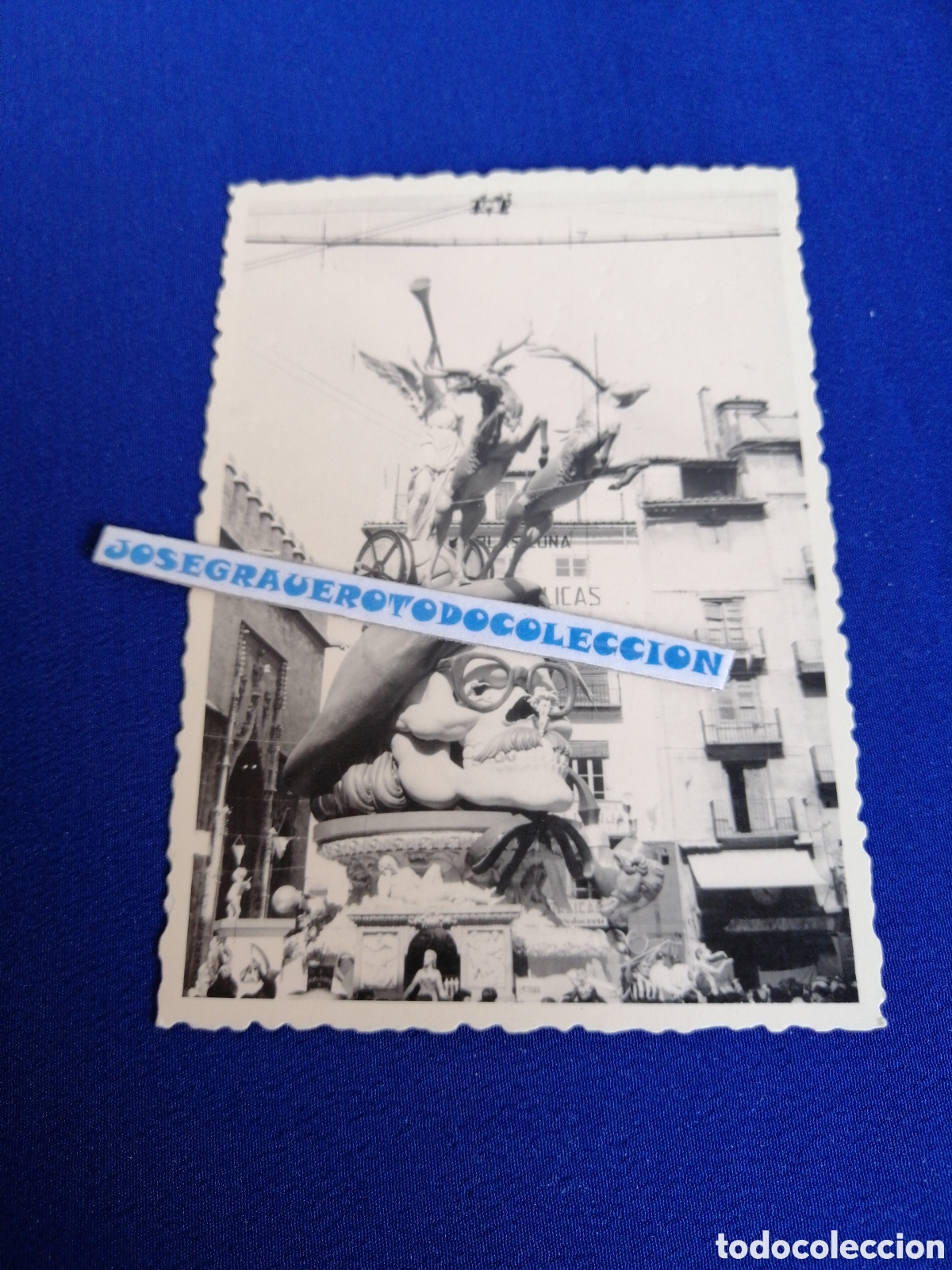 Fotograf&iacute;a antigua: FALLA PLAZA DOCTOR COLLADO A&Ntilde;O 1960 ARTISTA SALVADOR DEBON FOTOGRAF&Iacute;A ANTIGUA