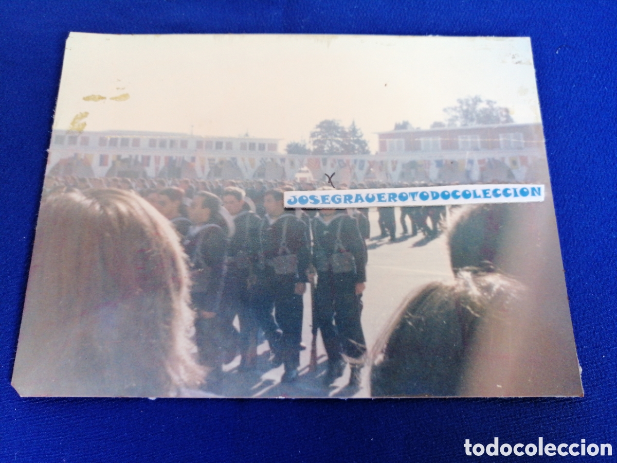 Fotografia antica: EJ&Eacute;RCITO ESPA&Ntilde;OL MARINA JURA DE BANDERA FOTOGRAF&Iacute;A ANTIGUA