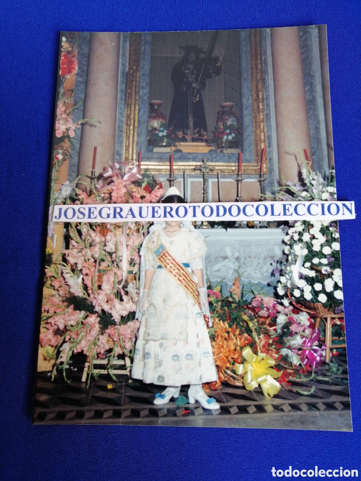 Fotografia antica: FALLERA EN IGLESIA A&Ntilde;O 1986 FOTOGRAF&Iacute;A ANTIGUA