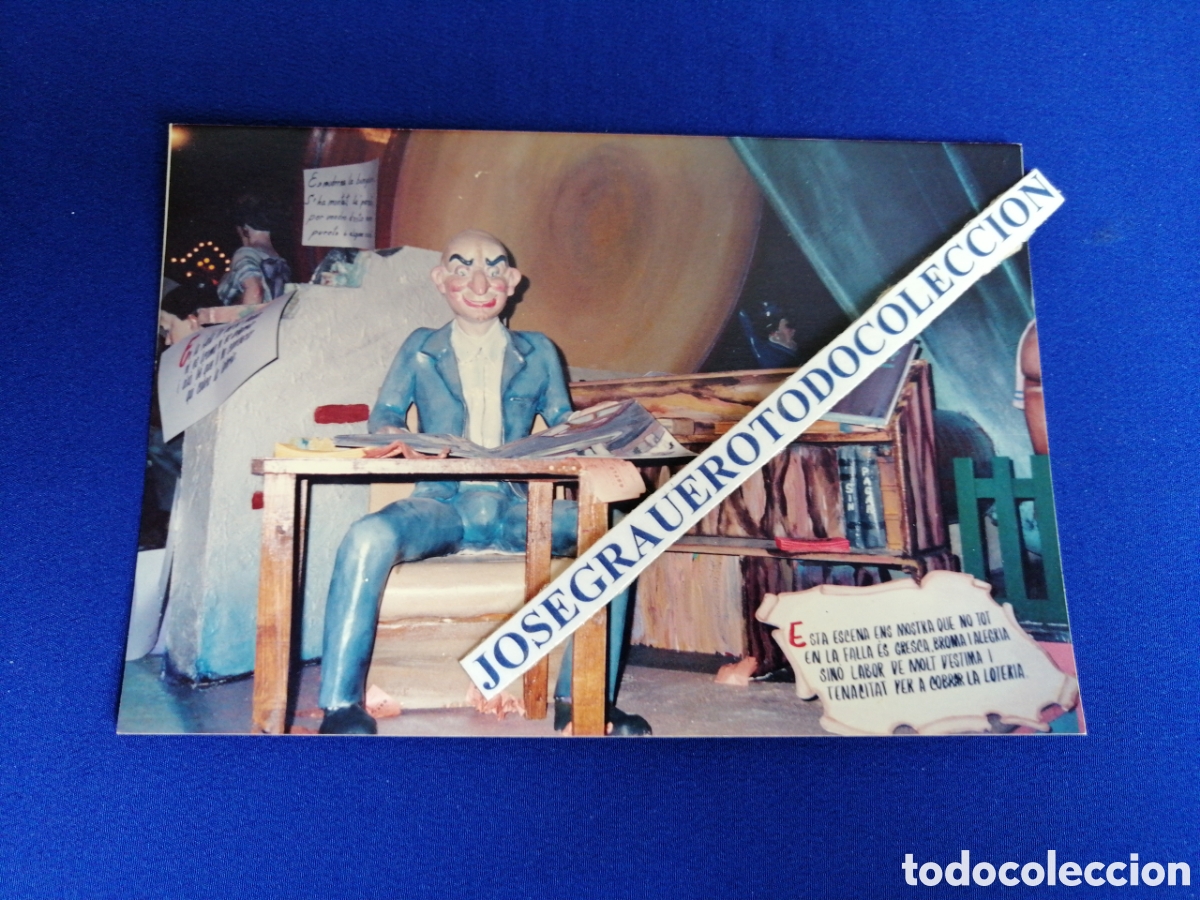 Antique Photography: FALLA PINTOR SALVADOR ABRIL-PERIS Y VALERO A&Ntilde;O 1988 FOTOGRAF&Iacute;A ANTIGUA