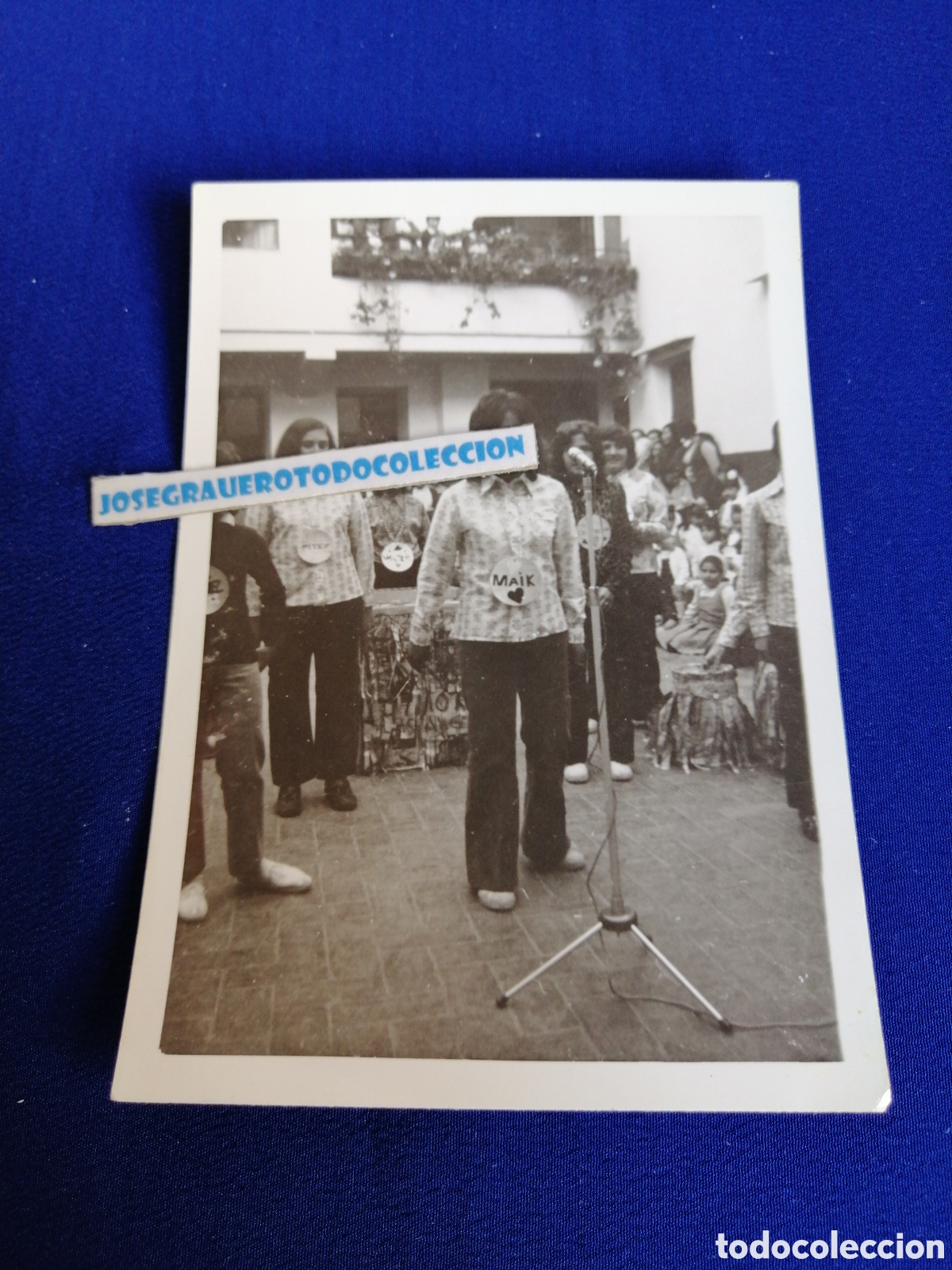 Antique Photography: CANTANTE CON MICROFONO FOTOGRAF&Iacute;A ANTIGUA