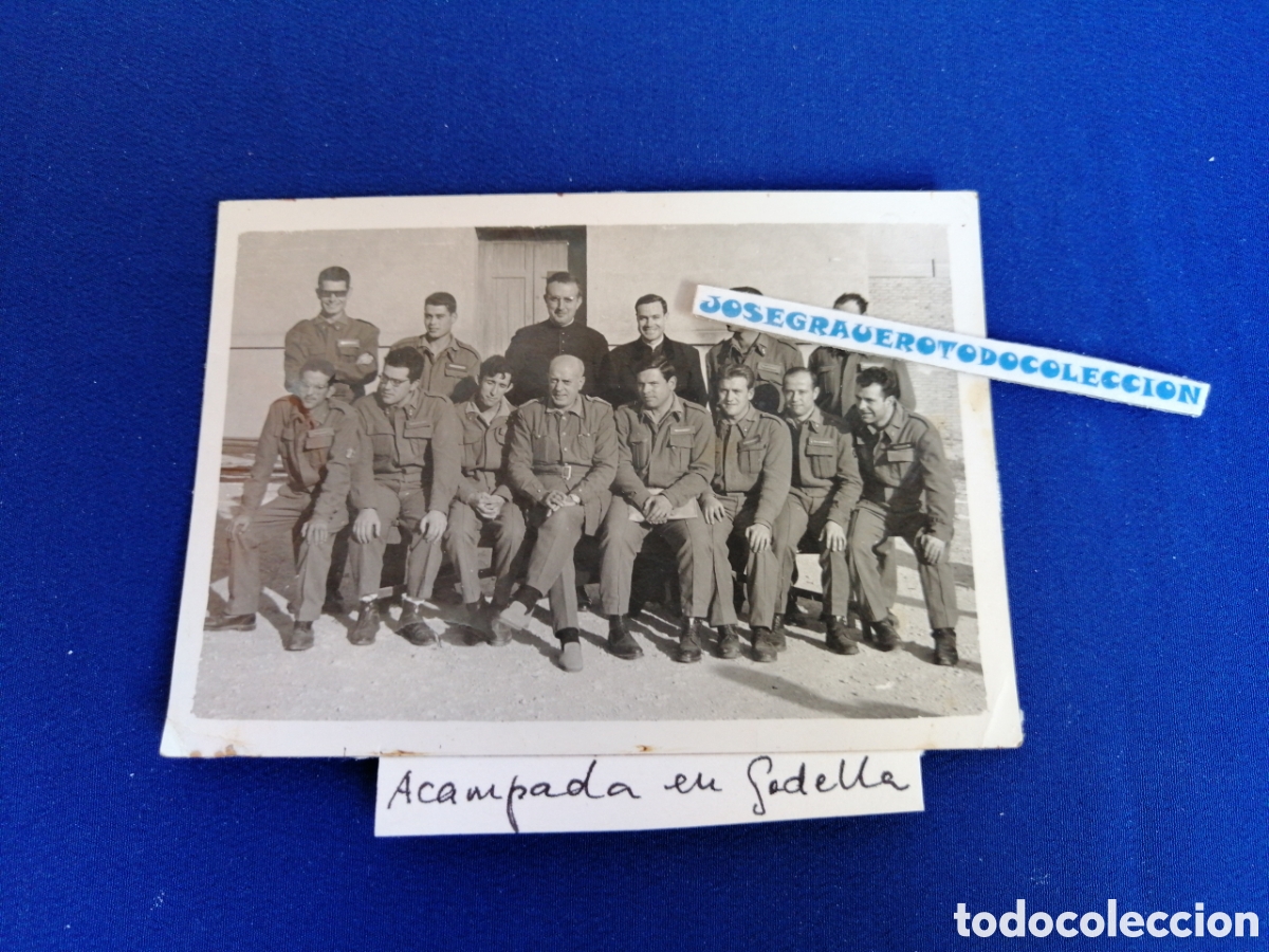 Fotografia antica: EJ&Eacute;RCITO ESPA&Ntilde;OL ACAMPADA EN GODELLA FOTOGRAF&Iacute;A ANTIGUA