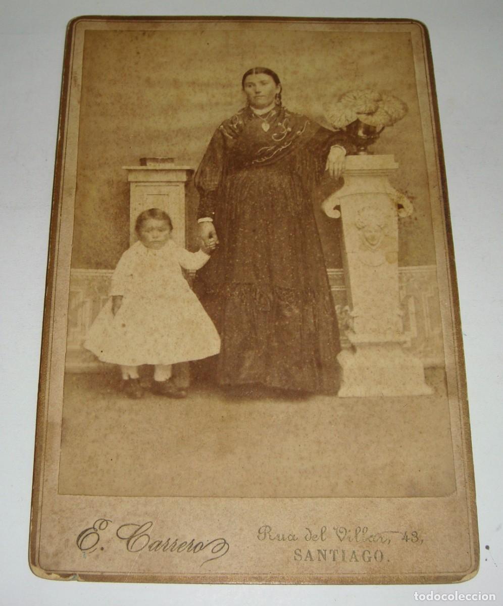 Fotografia antica: Antigua Fotograf&iacute;a de Alb&uacute;mina. Fotografo E. Carrero. Santiago