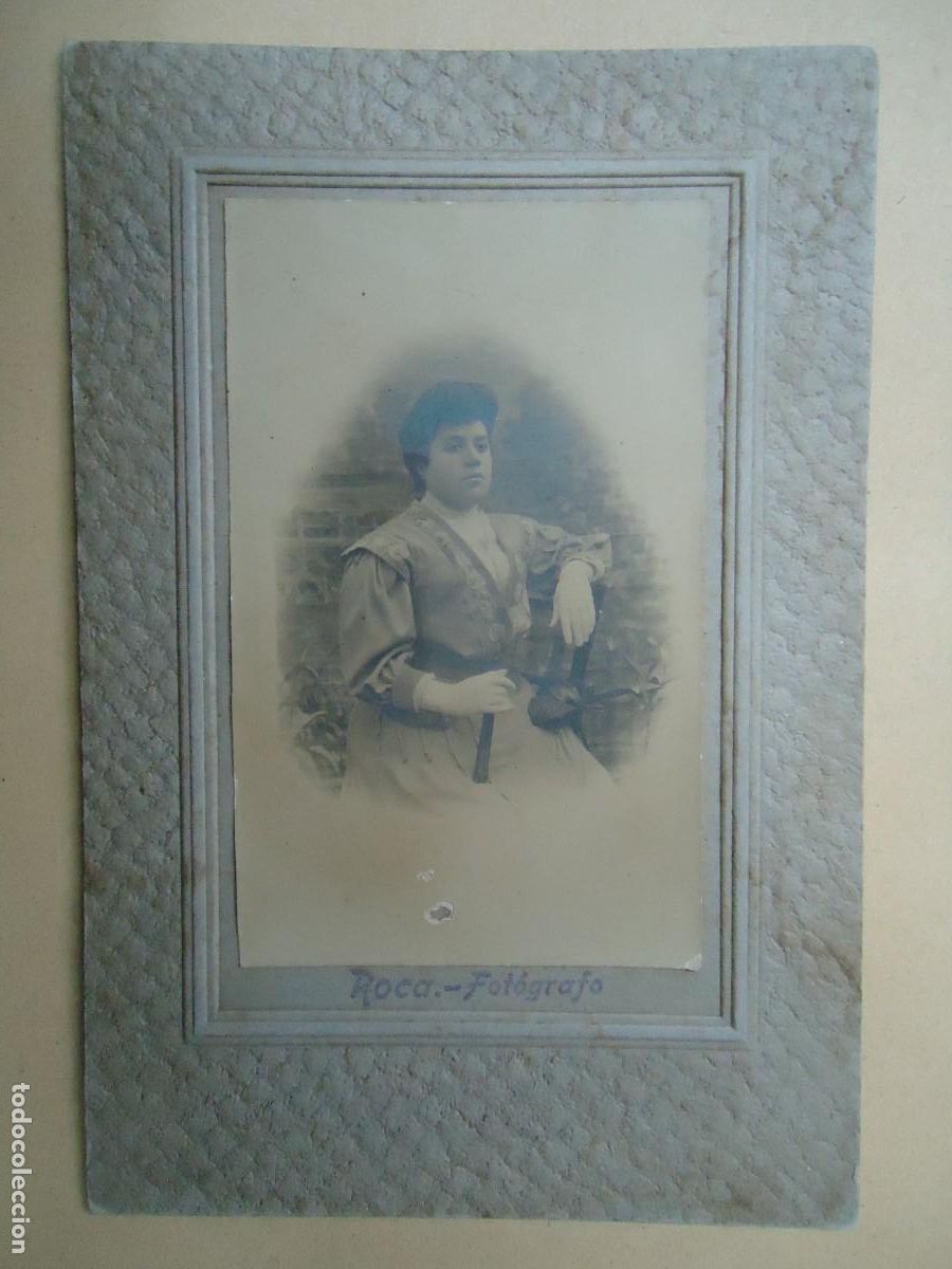Fotograf&iacute;a antigua: Foto original de ROCA - FOT&Oacute;GRAFO es de ALTA CALIDAD &Eacute;POCA DE 1900 Mide 17 x 11 cm. EN CARTULINA